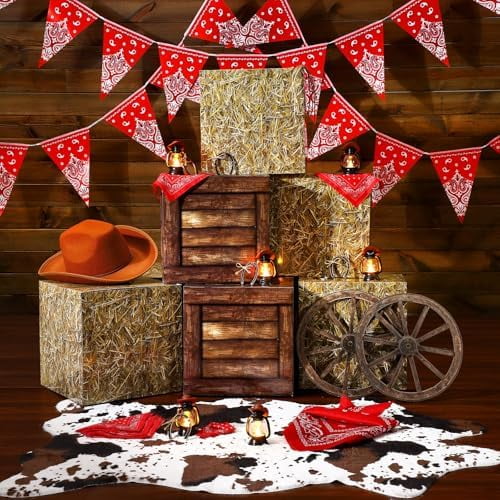 40 Pcs Cowboy Theme Party Decoration Western Party Decor Rodeo Table ...