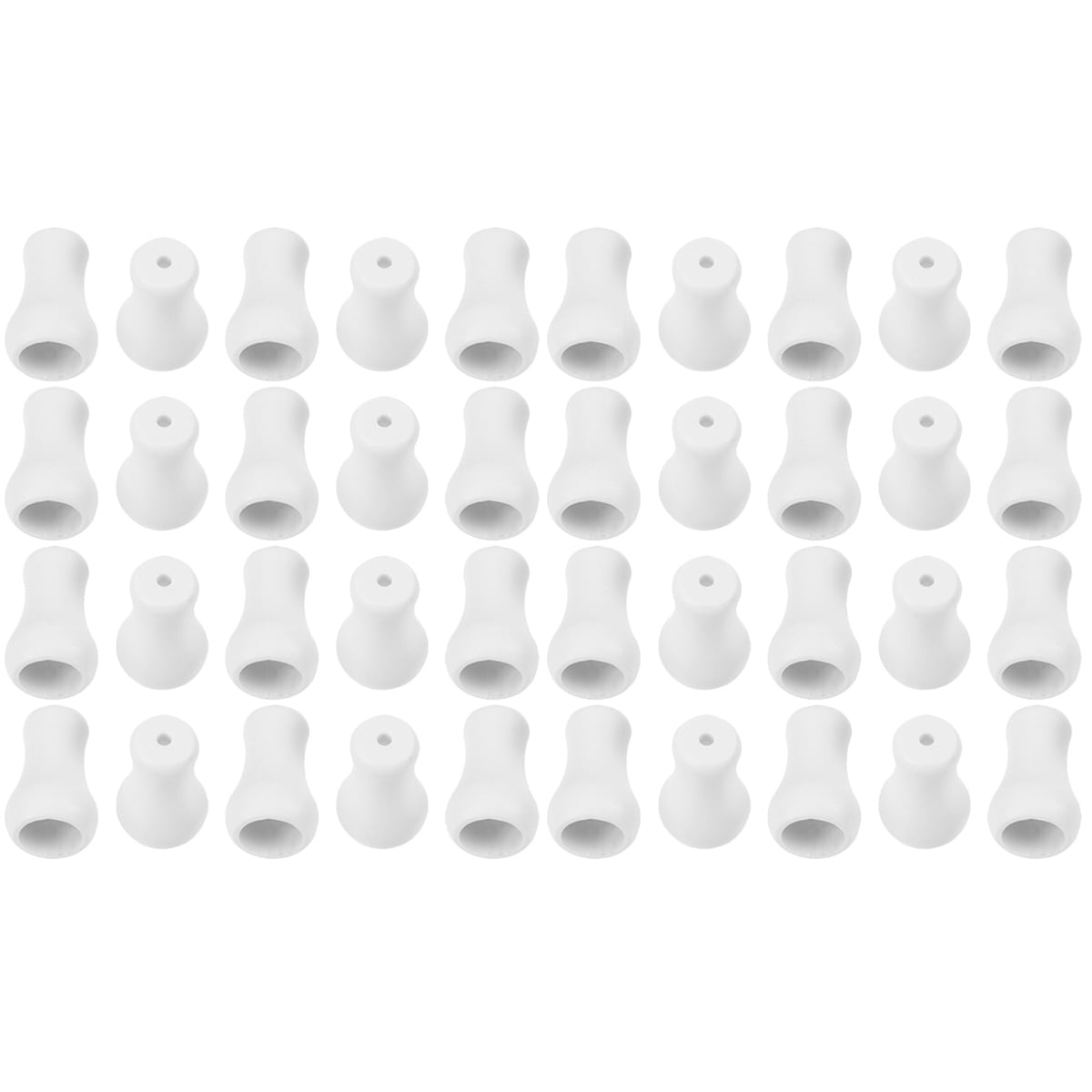 40 Pcs Curtain Plastic Replacement Pull Ends Shutter Knob Window Blind