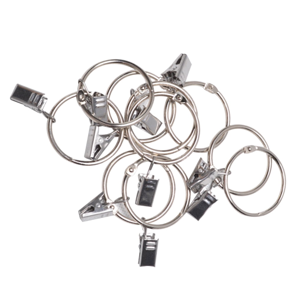 40 Pcs Curtain Rod Curtains Rods Curtain Clips Solid Workmanship Hooks