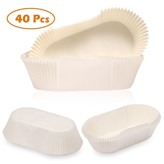 Triani 40 Pcs Disposable Bread Loaf Baking Liners, Paper Loaf Cups Liners, Paper Loaf Baking Liners, Paper Loaf Pan Liners
