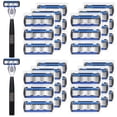 thumbnail image 1 of 40 Pcs Disposable Men's Razors Set 6-blade Sensitive Skin Refillable Razor Kit for a Comfortable Shave, 2 Handles and 38 Cartridges, 1 of 5