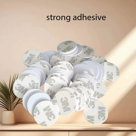 ACXFSJZ 40 Pcs Double Sided Self- Adhesive Tape Round Sticky Pads Heavy Duty Strong Mounting Tape Eva Foam Waterproof for Walls , Car, Home, Office
