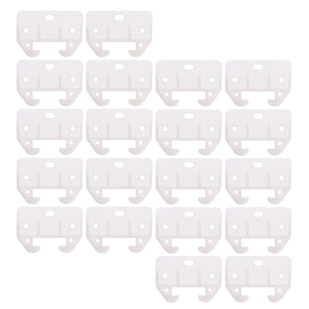 40 Pcs Drawer Rail Parts Vanity Drawers Plastic Furniture Guide Glide