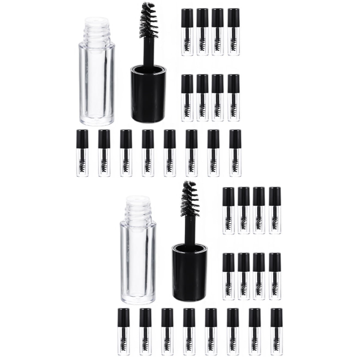 40 Pcs Empty Eyelashes Mascara Tubes Plastic Containers Lip Gloss