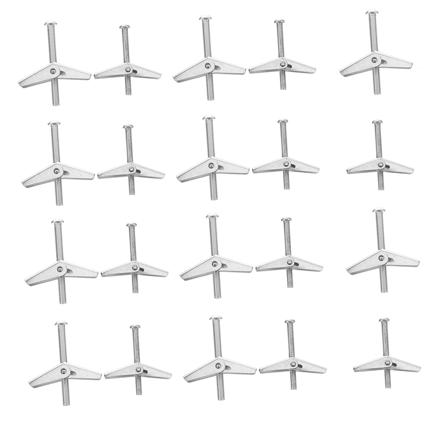 40 Pcs Expansion Screw Bolts Brolly Plug Bolt Wall Anchor Hooks Drywall