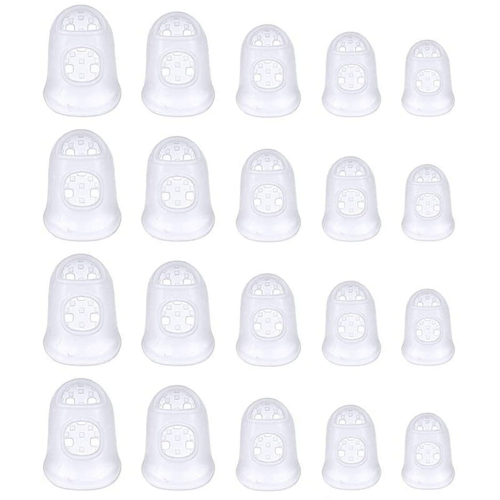 40 Pcs Fingertip Protectors, 5 Sizes Ukulele Finger Caps,for Guitar