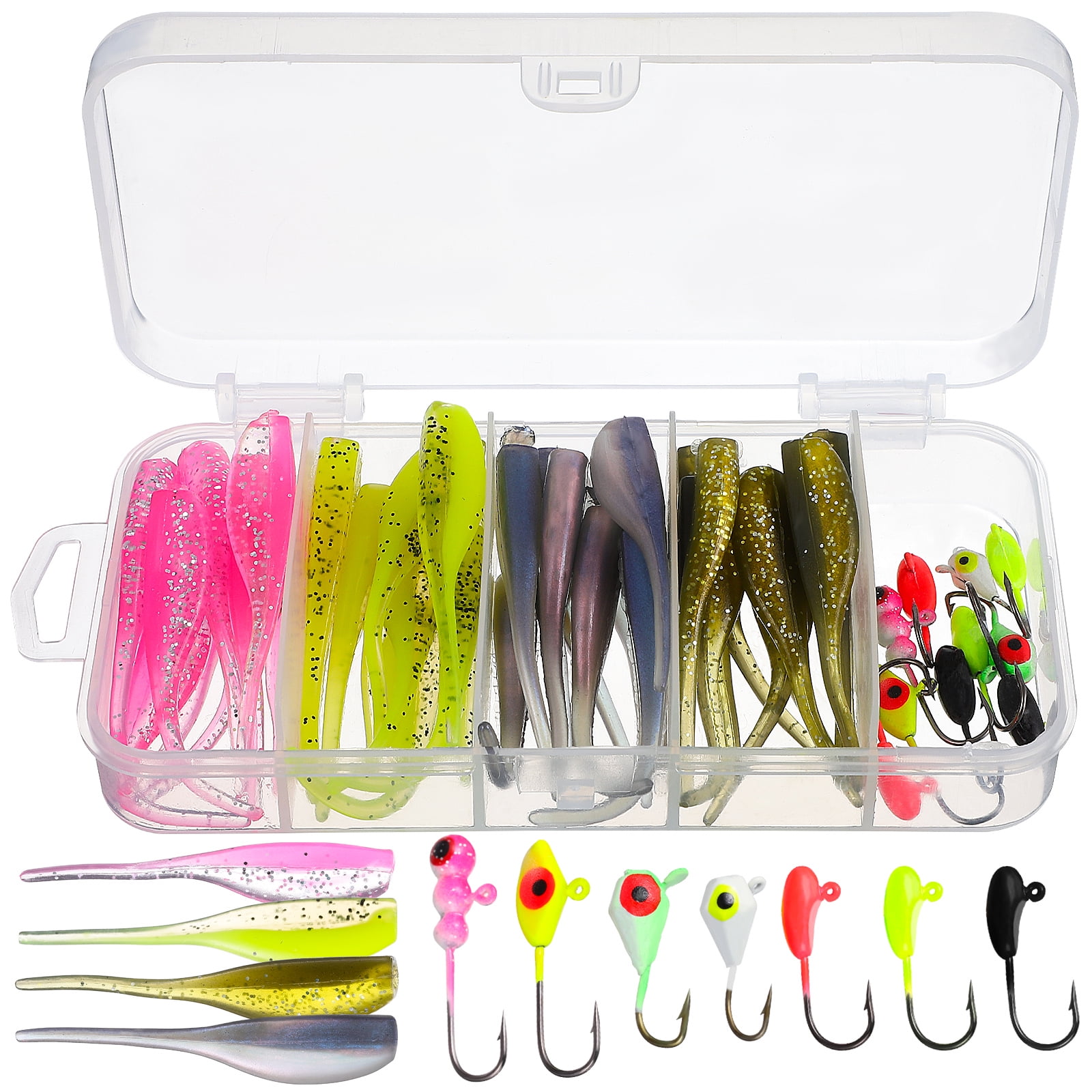 4 Inch Bass Lures 15Pcs Soft Fishing Worms Lures - 4 Inch / 0.2oz Mini Tail Wiggling Bait For Bass, Trout, Saltwater & Freshwater Freshwater Saltwater Lure Set 4 Inch Bass Lures 15Pcs Soft Fishing Worms Lures - 4 Inch / 0.2oz Mini Tail Wiggling Bait For Bass, Trout, Saltwater & Freshwater Freshwater Saltwater Lure Set
