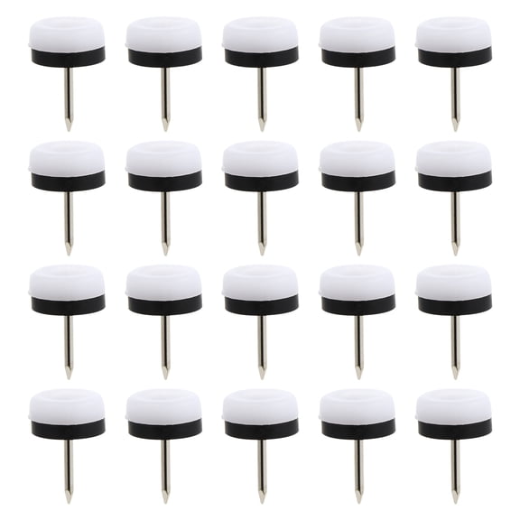 40 Pcs Foot Spikes with Pads Couch Anti-Sliding Glide Pads Furniture Nail-on Leg Glides Sofa Furniture Glide Chair Glide