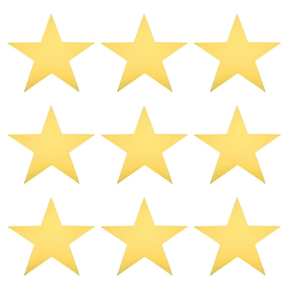 40 Pcs Glitters Star Cutouts Paper Star Cutouts for Party Classroom 6.3" Gold