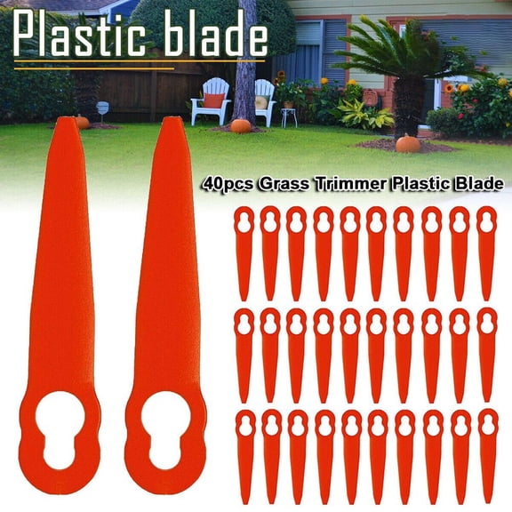 40 Pcs Grass Trimmer Plastic Lawn Mower Blade 83MM Spare Parts For STIHL PolyCut 2-2 Cordless String Trimmer Parts