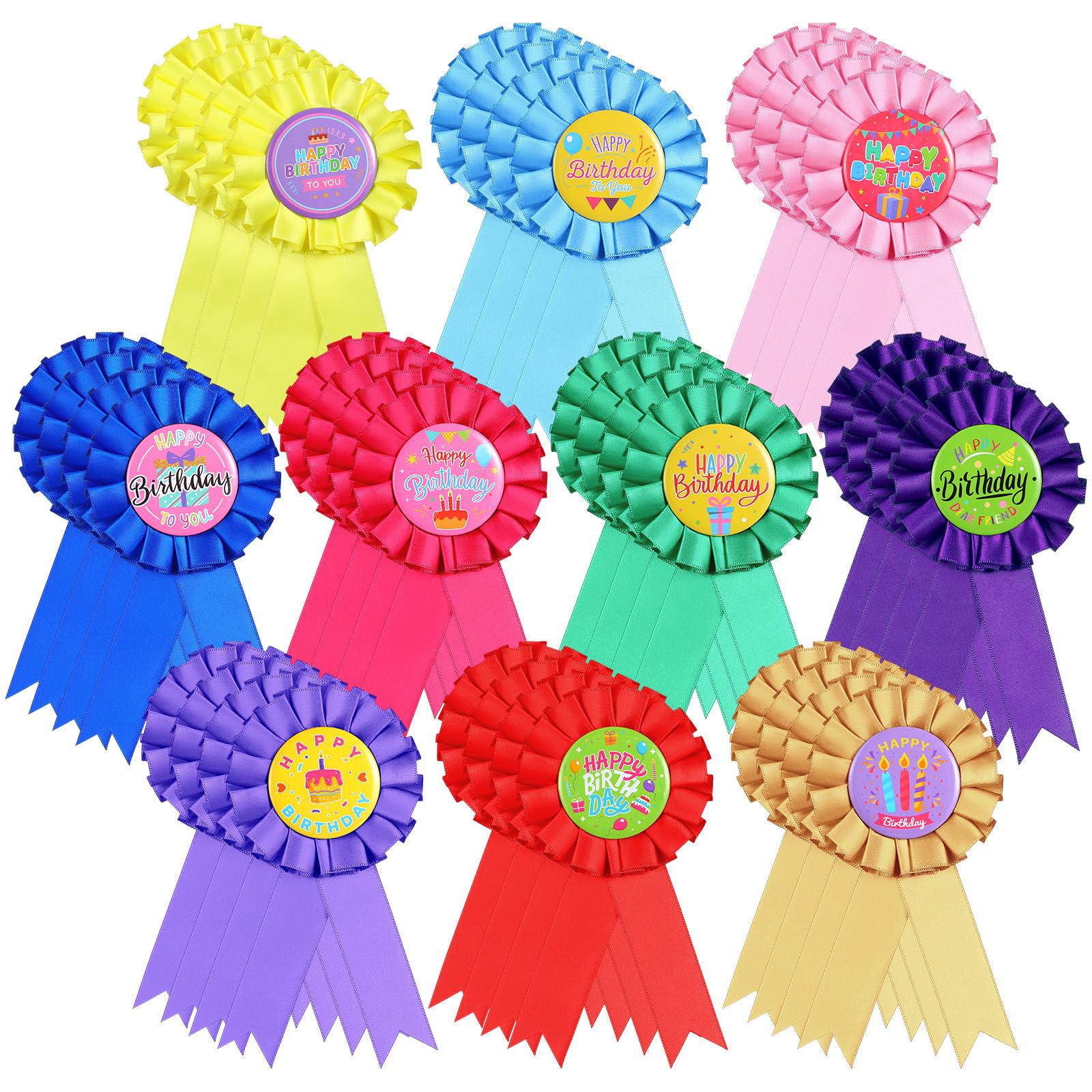 Multicolor Birthday Award Pins For Party Favors Motiskyy Happy Birthday ...