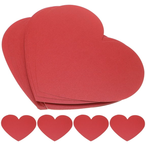 BRIGHTFUFU Red Love Heart Cards 40 Pieces 5.9x4.7 Inches Premium Paper for Crafts and Decorations