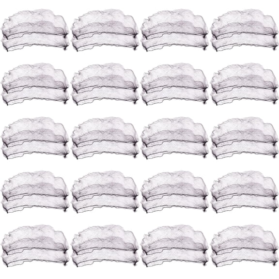 40 Pcs Invisible Hairnets for Wigs, 0.4 in0.1 cmLarge Mesh Nylon Hair Nets, High Elasticity Wig Caps, long-lasting Bun Covers for Dance, Professional Use