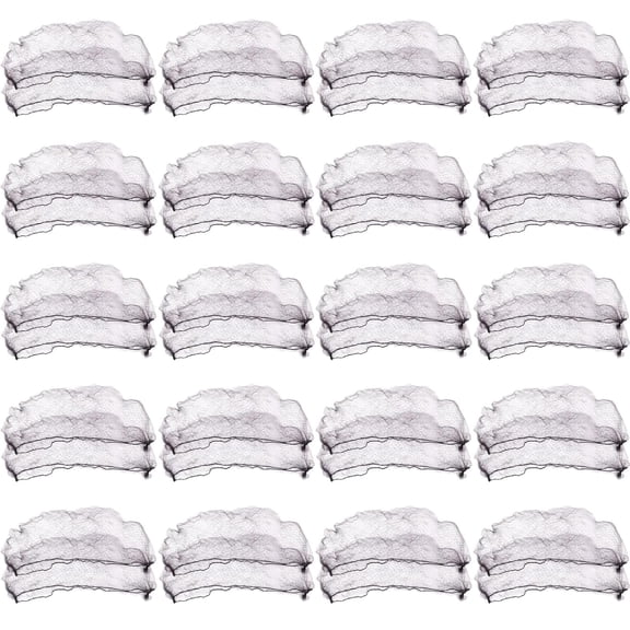 40 Pcs Invisible Hairnets for Wigs, Large Mesh Nylon Hair Nets, 0.4 in0.1 cmHigh Elasticity Bun Covers, Long-lasting for Dance, Professional Use