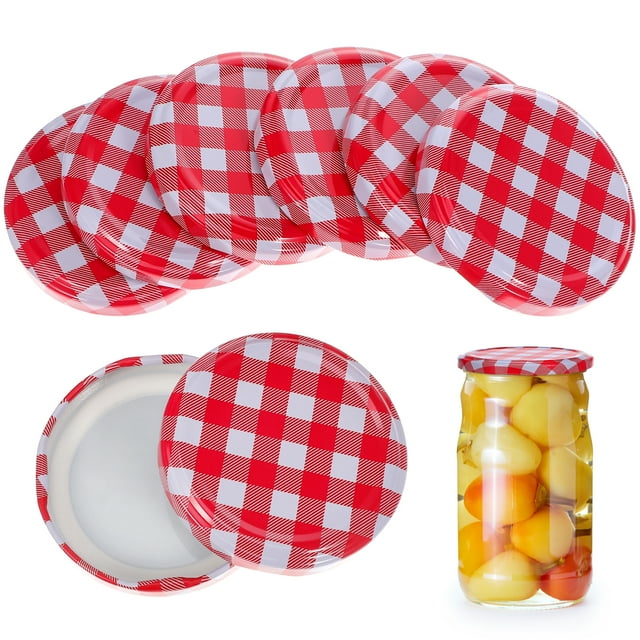 Masteelf Reusable Canning Lids with Airtight Seal for Home Use Ideal for Storing Food in Regular Mouth Jars 40 Pieces