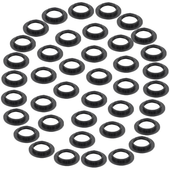 40 Pcs Lamp Holder Outer Ring Light Shade Ring Medium Base Socket Ring Plastic Lamp Ring Light Accessory