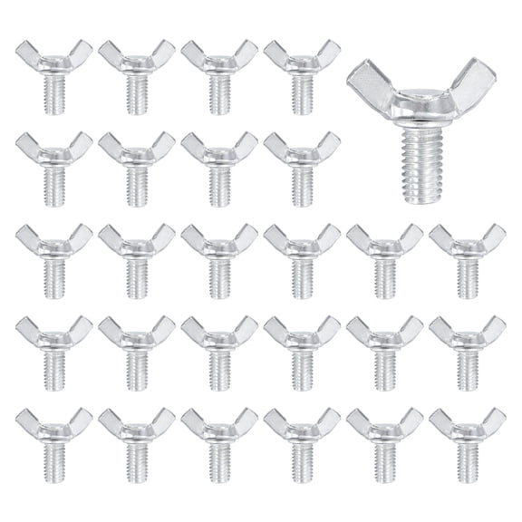 40 Pcs M8x16mm Wing Butterfly Screw Bolts, Carbon Steel Zinc Plated Wing Bolt Thumb Hand Screws Fasteners for Home, Machine, Electronic Equipment