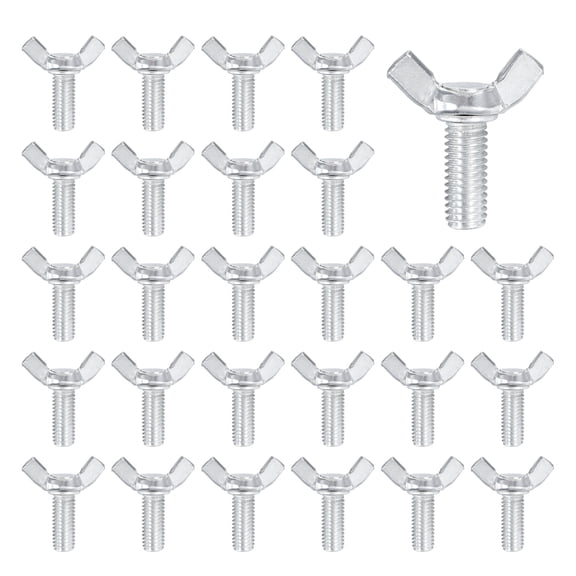 40 Pcs M8x20mm Wing Butterfly Screw Bolts, Carbon Steel Zinc Plated Wing Bolt Thumb Hand Screws Fasteners for Home, Machine, Electronic Equipment