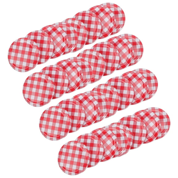 40 Pcs Jar Accessory Covers Jelly Glass Bottles Kitcheblest Organization Kitchen Decorative Canning Lids