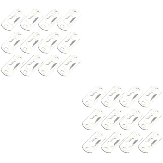 40 Pcs Mending Plate Bedframe Reinforcement Flat Straight Brackets Iron Repair Plate Pendant Fixed Plate