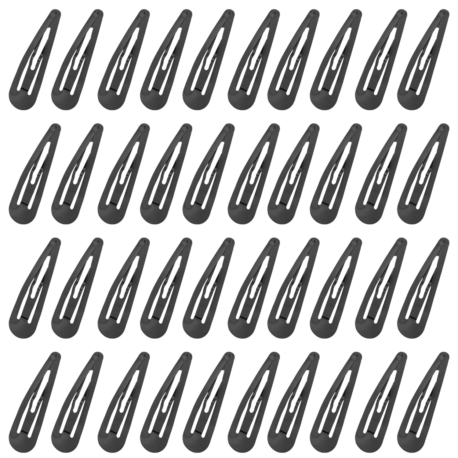 24 Pcs 2 Inch Double Grip Hair Clips Metal Snap Hair Barrettes For - View #8