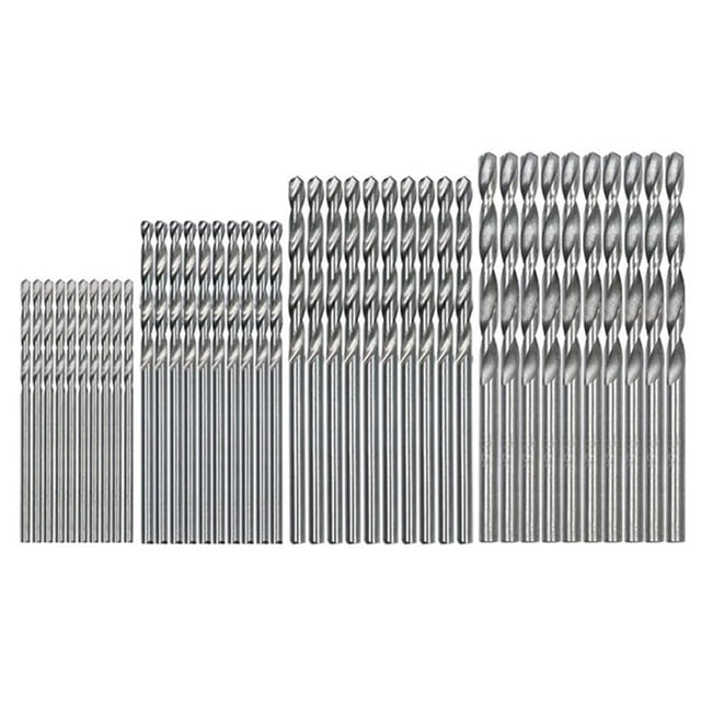 40 Pcs Metric Cobalt Titanium Twist Drill Bit Set 0.5mm-2.0mm, Small ...