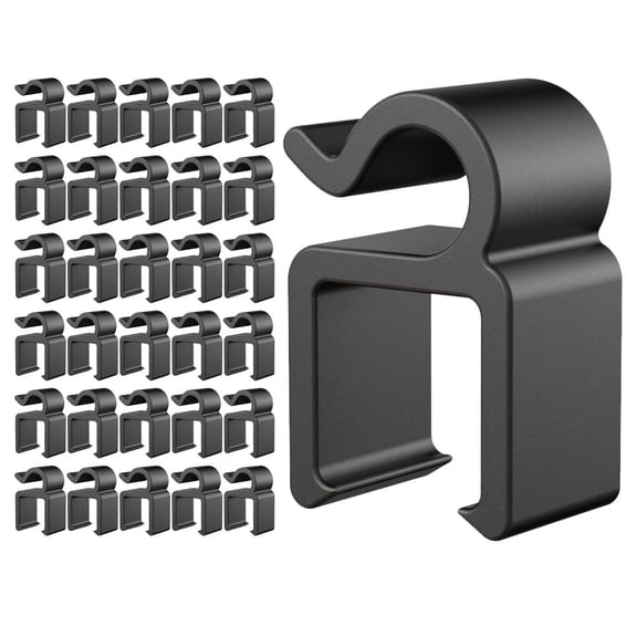 Raindrops Mic Stand Arm Clip Black 40Pcs 0.79X0.47X0.39in