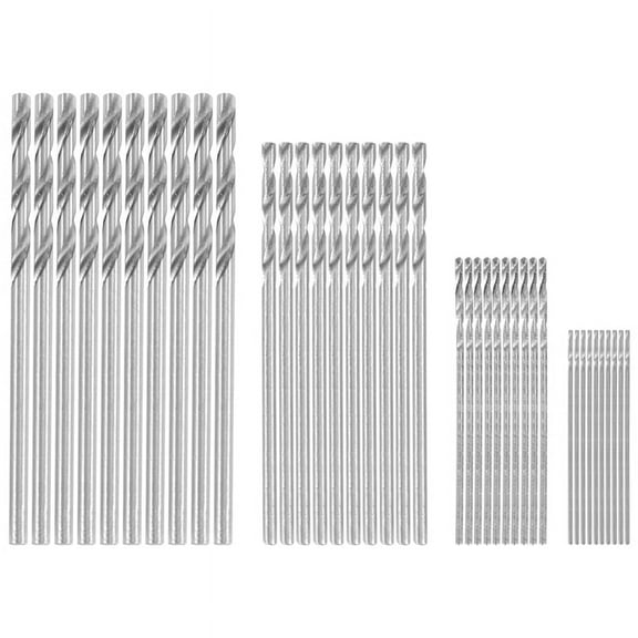 40 Pcs Mini Drill HSS Bit 0.5mm-2.0mm Straight PCB Drill Bits Set