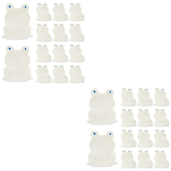 40 Pcs Mini Frog Statues Resin Frog Crafts Decorative Small Frog Figures Mini Garden Frog Props Decors