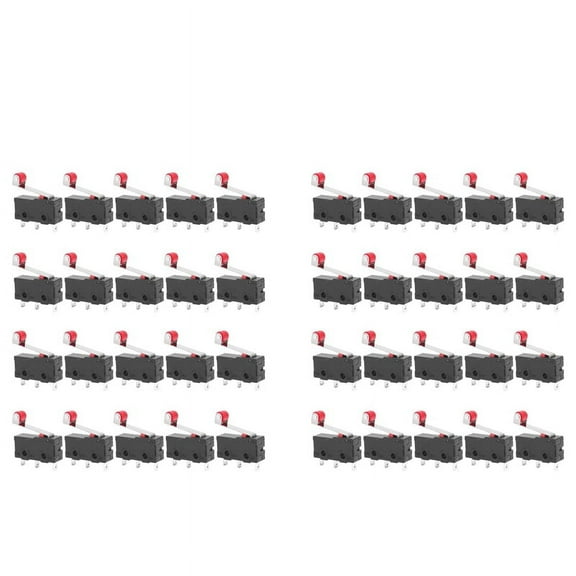 40 Pcs Mini -Limit Switch Roller Lever Arm SPDT Snap Action LOT
