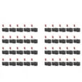 thumbnail image 1 of 40 Pcs Mini Micro-Limit Switch Roller Lever Arm SPDT Snap Action LOT,40 x Micro-Switch,Black& Red& Silver, 1 of 8