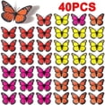 thumbnail image 1 of 40 Pcs Monarch Butterfly Wall Decorations Butterflies for Crafts Butterflies Wall Decor for Room Wedding Party (4.72''), 1 of 8