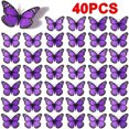 thumbnail image 1 of 40 Pcs Monarch Butterfly Wall Decorations Butterflies for Crafts Butterflies Wall Decor for Room Wedding Party (4.72''), 1 of 5
