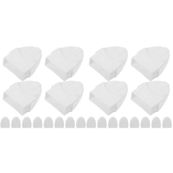 40 Pcs Baluster Cap Column Cover Decorative Fence Post Caps The White Plastic