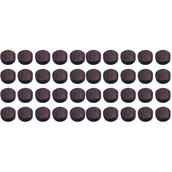 NICERIO Guitar Side Dots Wood Dark Brown Musicians Music Performance 40Pack 0.1x0.1x0.1in