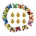 thumbnail image 1 of 40 Pcs Cute Butterfly-like Metal Pushpins Set Paper Photo Memo Document Pushpins, 1 of 10