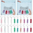 thumbnail image 1 of 40 Pcs Pearl Bead Stitch Markers Plastic Dangle Charms Alloy Crochet Stitch Marker Charms Removable Leverback Hoop Stitch Marker for Knitting Weaving Sewing Jewelry Making Golden, 1 of 6
