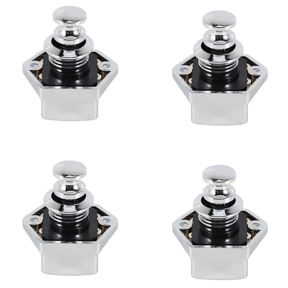 40 Pcs Push Button Keyless Lock Latch Cupboard Caravan Lock for RV Drawer Cabinet Doors Thickness 15-27mm