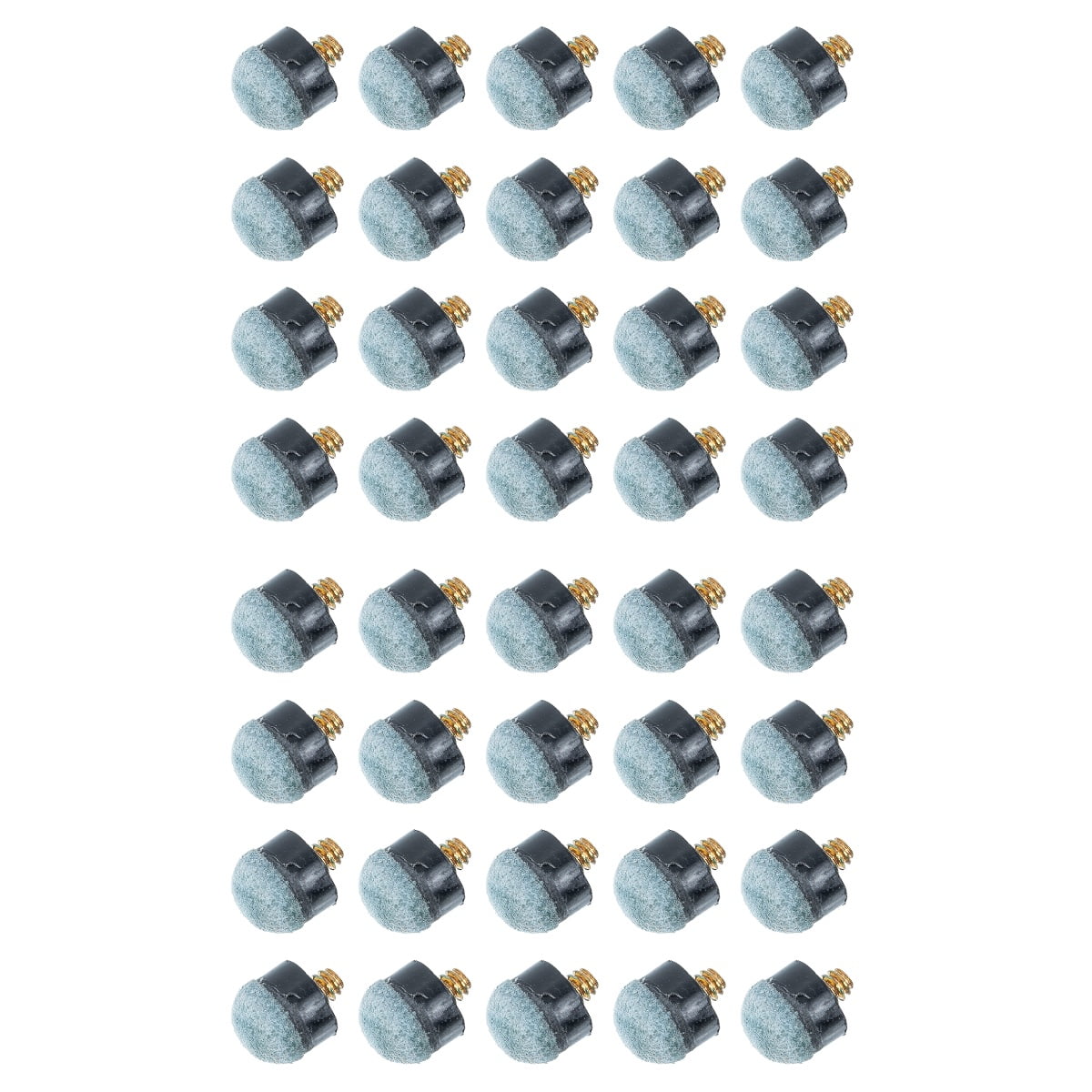 40 Pcs Replacement Pool Cue Tips Billiard Cue Leather Tips Screw Cue