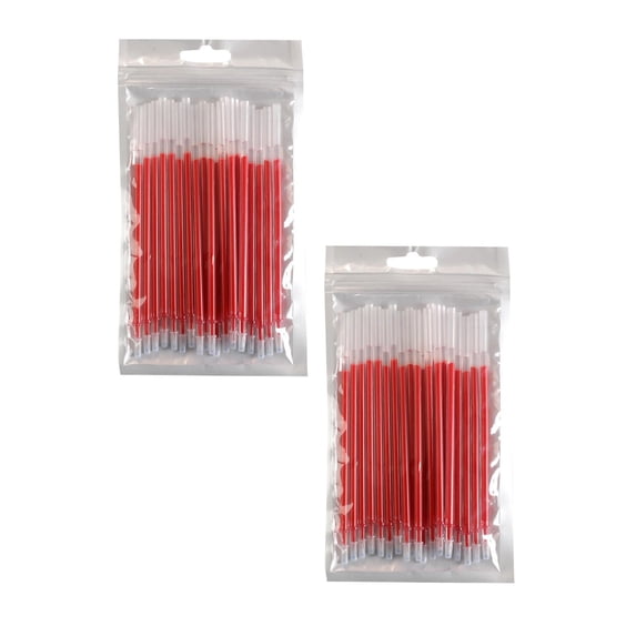 40 Pcs Retractable Red Gel Ink Refills 0.38 mm Point Red Ink 10ml Gel Ink Pens Refills Ink Non Bleeding Through, Smooth Writing Ballpoint Pen Refills Red Gel Ink Refills, Red 0.38mm