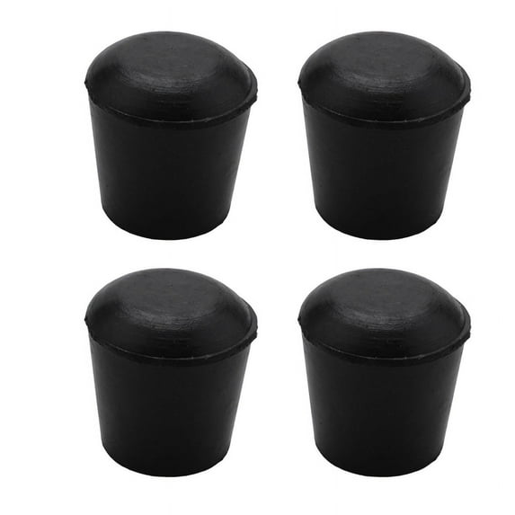 40 Pcs Rubber Cone Shape Desk Feet Protector Chair Leg Tip Pad Black