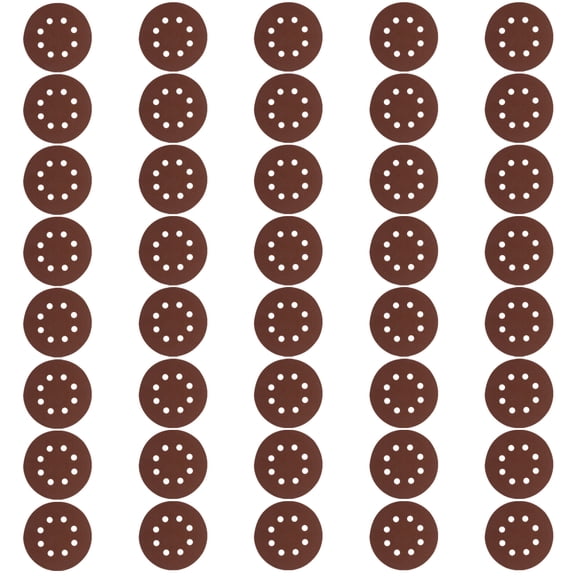 PBPBOX Sanding Discs with Hook and Loop 5 inch Alumina Brown for Decoration and Dust Extraction Compatible