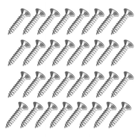 40 Pcs Self Tapping Screws Stainless Steel Screws, Pan Head Screws for Hinge MultiPurpose DIY Decorative