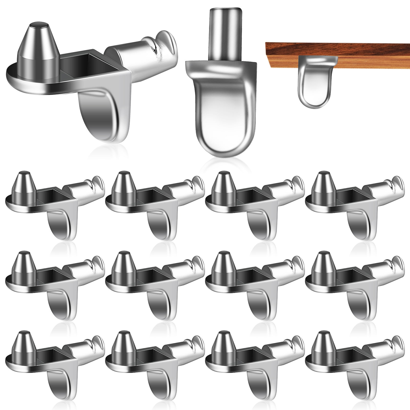 40 Pcs Shelf Pegs L Shape Shelf Supports Shelf Holders for Kitchen