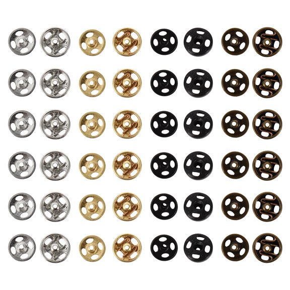 40 Pcs Mini Pastel Sew-On Buttons for Dolls, Hidden Buckle Fasteners, Decorative Craft Supplies