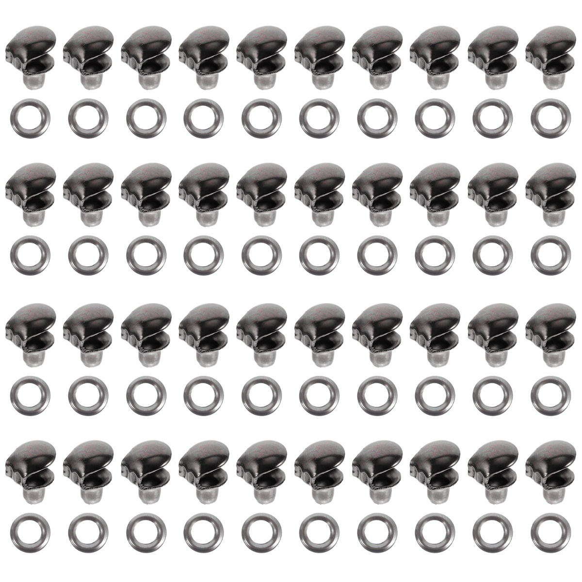 40 Pcs Shoe Boots DIY Buckle for Men Brass Shoelace Hooks Hole Eyelets