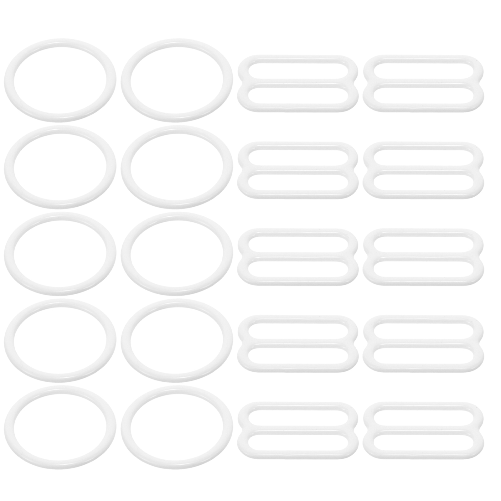 40 Pcs Shoulder Strap Adjustment Buckle Bra Clips Clasp Replacement