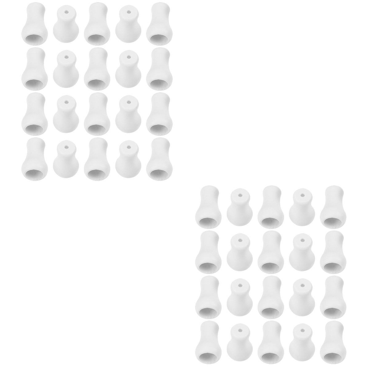 40 Pcs Shutter Knob Wooden Window Blinds Window Blind End Blind Cord