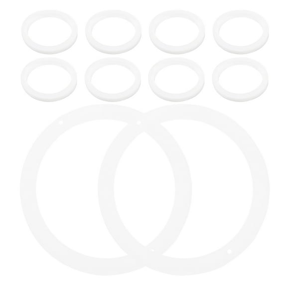 OFFIGAM 40-Pack White Silicone Sealing Gaskets Flexible Anti-Leak for Kitchen Home Storage Containers