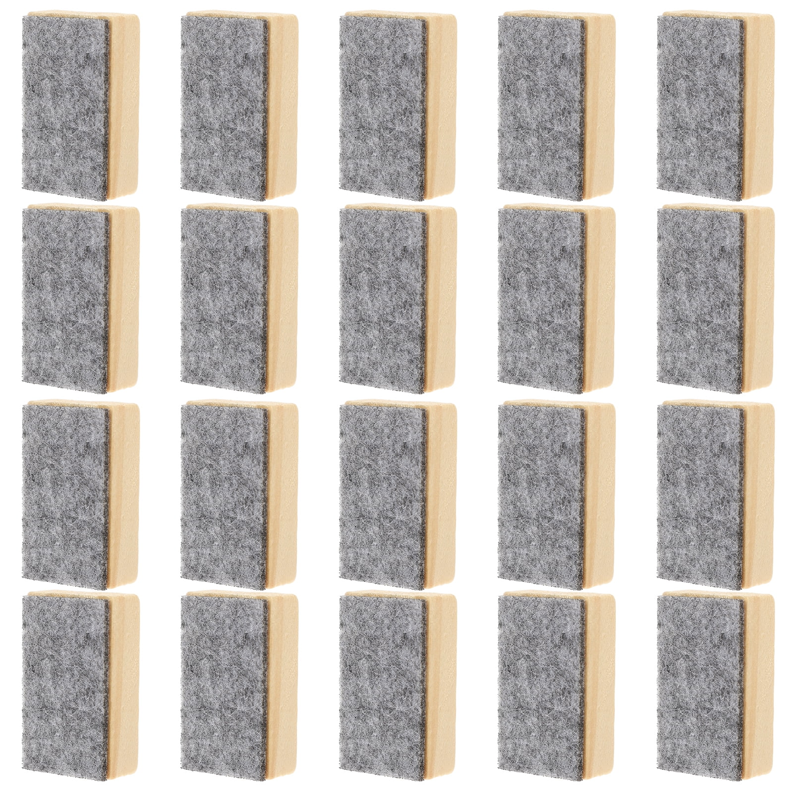 40 Pcs Small Blackboard Eraser Wiper Chalk Cleaner Felt White